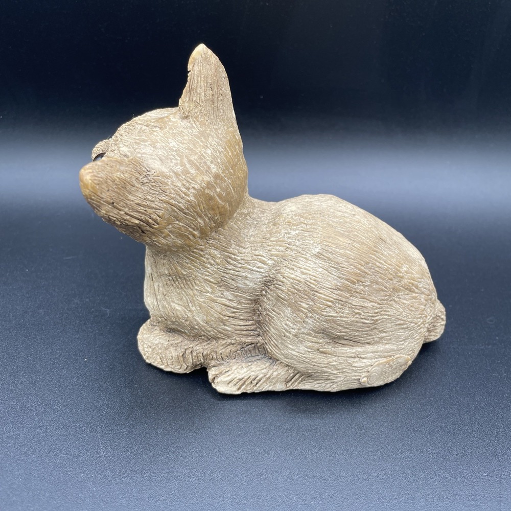 Vintage 1989 Art Craft Designs Of S.C. Ceramic Cat Sculpture Figurine Glass Eyes - Picture 4 of 11